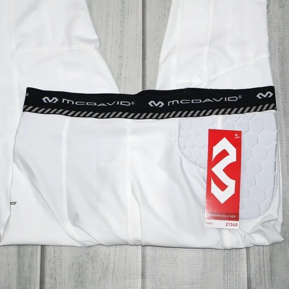 NEW McDavid Men's HEX Padded 3/4 Basketball Tights